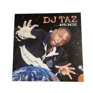 DJ Taz Worldwide 12x12 Double Sided Promo Album Flat Poster Vintage 1997 Hip Hop